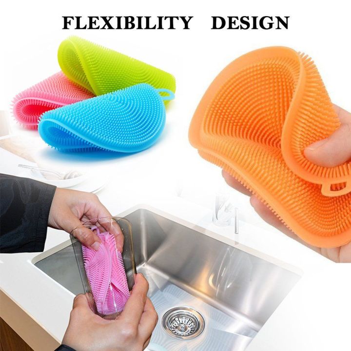 Silicone%20Dish%20Sponges%20Non%20Stick%20Dishwashing%20Brush,%20Double%20Sides%20Used,%20Dish%20Towel%20Scrubber%20for%20Kitchen%20-%20Image%204