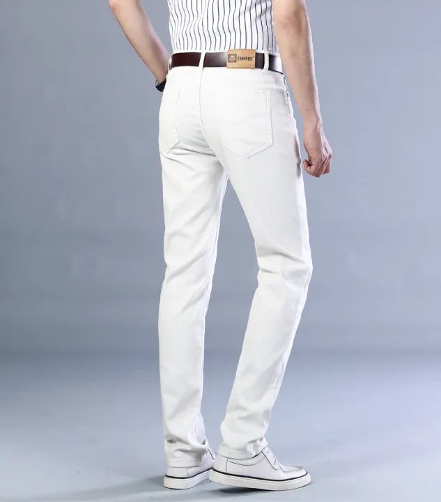 Pants%20for%20men%20in%20White%20color%20Cotton%20Jeans%20Material%20Slim%20Fit%20pants%20-%20Image%204