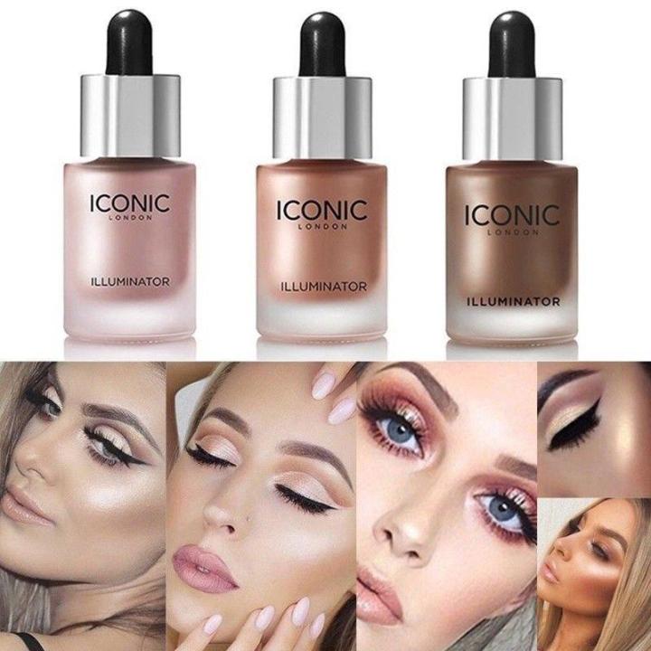 Pack of 3 Highlighter ICONIC london Illuminator Liquid Highlighter