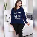 Printed Cotton Jersey Ladies Sleep Dress Night Wear with Shirt and Trouser. 