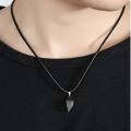 Couple Necklace Attracting Magnet Chain A Pair Of Stitching Attracting Individuality Necklace For Women Men. 