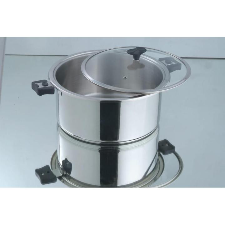 Alpha Cuisine / Casserole Pot-Stainless Steel-36Cm