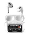 ENC HIFI Airpod A10 Pro With Display Wireless Earbuds Bluetooth 5.3 Headphones 36 Hrs Playtime with LED Display, Deep Bass Stereo and Noise Cancelling Bluetooth Ear Buds IP7 Waterproof Wireless Ear Buds with Mic for iPhone Android White. 