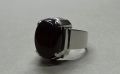 Natural Unheated Untreated Blood Red Aqeeq Mens Ring Sterling Silver 925 Deep Red Agate Ring Handmade Carnelian Ring Pure Chandi Ring Hakik Ring Akik Ring Aqiq Ring Shifat Al Abad Ring. 