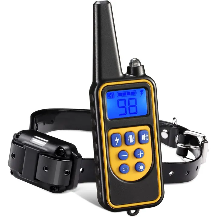 Dog Training Collar, 880 Yards Small Medium Large Pet Training Dog Collars with Remote, Waterproof Rechargeable with Beep/Vibration/Electric Shock Bark Collar [2020 Upgraded Version]