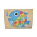 Wooden ABC Puzzles - Multicolor. 