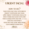 Quick and Easy Refreshment with Pack of 3 Urgent Facial Sachet. 