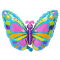 Butterfly Foil Balloon Collection Air & Helium Balloons, Party Supplies, Kids Happy Birthday & Baby Shower Parties Celebrations, Decor Supply, Reusable Foil Ballons, Photo Booth Backdrops & Wall Background Decorations,Born Day, School For Girls Boys & Kid. 
