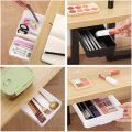 Under Desk Drawer Organizer Pencil Tray Storage Box Table Hidden Stationery Pen Holder Case Self Stick for Office School Home. 