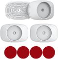 Safety Baby Gate Wall Protector Wall Saver for Pressure Mounted Gate Protect Walls/Baseboard/Stairs/Door Frame/Doorways Work on Pet & Dog Gates Easy to Install (White, 4 Pack). 
