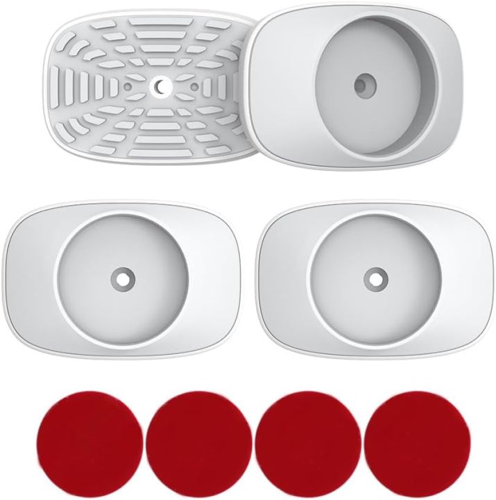 Safety Baby Gate Wall Protector Wall Saver for Pressure Mounted Gate Protect Walls/Baseboard/Stairs/Door Frame/Doorways Work on Pet & Dog Gates Easy to Install (White, 4 Pack)