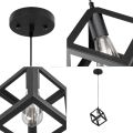 1 Pack Matte Black Pendant Light Fixtures Over Kitchen Island, Hanging Ceiling Lights, E26/E27 Medium Base, Bulbs not Included.. 