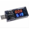USB Detector Current Voltage 3V-9V Tester Double USB Row Shows. 