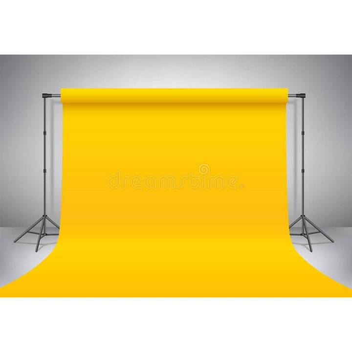 Yellow Chroma Key Studio Backdrop Video Photo Background Removing Sheet 10 ft x 5 ft
