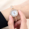 Douyin Online Influencer Watch Female Fashion Thin Bracelet Diamond Temperament Student European and American Style Women Bracelet Quartz Female Student's Watch. 