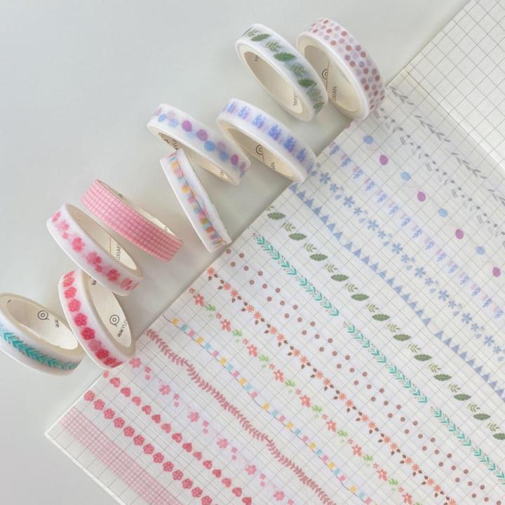 Cute Slim Masking Tape Washi Tape Decorative Tape Journal Decor Scrapbooking