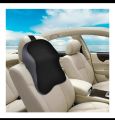 Leather Net Car Neck Pillow 3D Memory Foam Back Rest Lumbar Cushion - High Quality. 