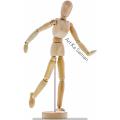 8/12 Inches Wooden Artist Drawing Manikin Male Articulated Mannequin with Base and Flexible Body Perfect For Drawing the Human Figure Manikin. 