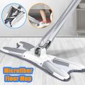 X Shape Mop or Floor Cleaning Hands-Free Squeeze Microfiber Flat Mop System 360° Flexible Head, Wet and Dry mop for Home Kitchen with 1 Super-absorbent Microfiber Pads. 