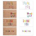 521YIE 30 ift arty For Small usiness Festial hank You Cards White/raft aper Label ting Card aiow Color Letters. 
