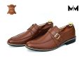 Pure Leather Shoes For Men - Color Brown. 