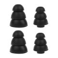 2Pair Headset Cover Ear Pads Earphone In-ear Buds Ear Tips Earbud Silicone Headphone Case Cushion for Shure E3C E3G E4C. 