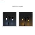 2Pcs Mini Street Post Lights 1/87 Model Train Lamp Lighted Street Lamps for Decor. 