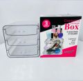 3 Plastic Vanity, Compact Slim Storage Organization Drawers Set for Cosmetics, Dental Supplies, Hair Care, Bathroom, Dorm, Desk, Countertop, Office,. 