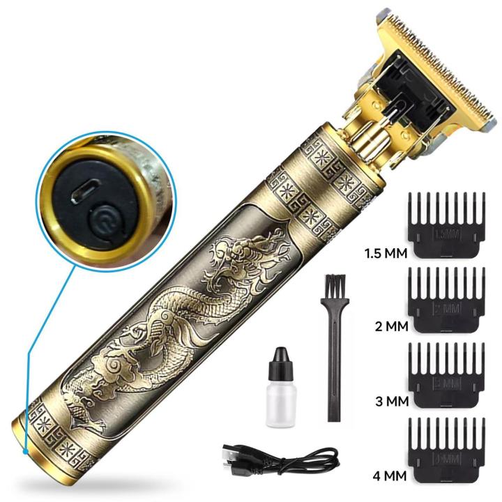 T9 Rechargeable Dragon Trimmer with Box and metal body