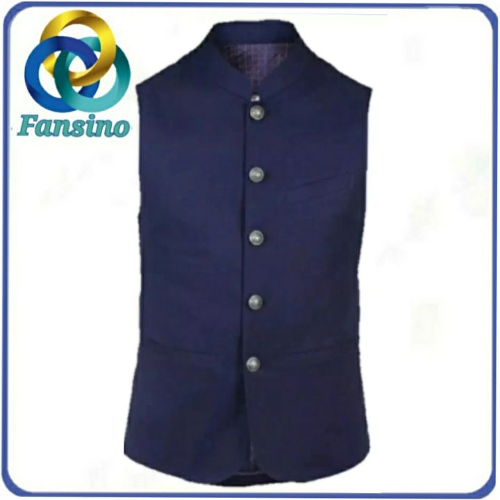 Navy Blue Waistcoat By Fansino | Premium Quality Waist Coat For Men