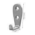 Pack of 4 Stainless Steel Hooks, Wall Hooks Coat Hooks for Wall, Hooks for Hanging, Steel Hooks for Bathroom, Kitchen, cloth hanger , peg, Door or Wall Hanger & Robe Towel Hook with screws.. 
