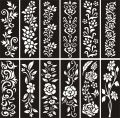 Different Designs Full Sheet Mehndi Stencils Stickers. 