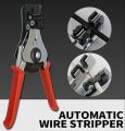 Automatic Wire Stripping Tool, Terminal Crimper & Wire Cutter for Wires for Electrical Repairs & Maintenance on Home Appliances & Electronics Compatible Red Hand Tools Pliers. 