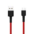 100% Original Xiaomi Mi Braided USB Type C Cable, Xiaomi SJX10ZM USB Type-C to USB-A Charge Sync Braided Cable 1M Red, Mi Type-C Braided Cable Red. 