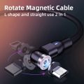 5X Round Magnetic Cable Plug Phone Android Magnet Charger Plug Micro-USB Fast Charging Adapter. 