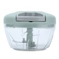 Manual Food Chopper Havy Material Compact & Powerful Hand Held Vegetable Chopper/Blender Garlic Mincer Cutter with 3 Stainless Steel Blades. 