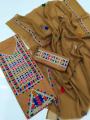 Pashka Balochi Style Embroidery 3 Piece Suit for Women & Girls. 