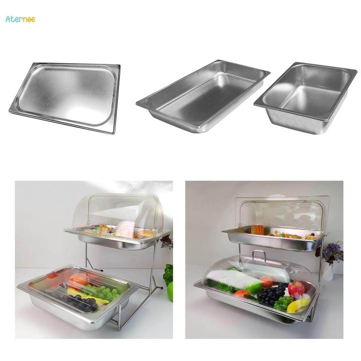 Stainless Steel Food Pan Half Size Hotel Pan Catering Food Pan Steam Table Pan for Eid Depth 2cm