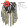 Vist Fox Shoulder Epaulette Long Tassels Men Women Shoulder Board Badge Brooch. 