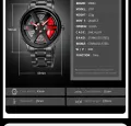 SKMEI 1787 Wheels Rollings Stainless Steel Men's Smart Watch. 