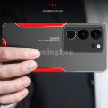 For Vivo V29 Pro V29E Case Aluminum Metal Matte Cover Soft Silicone Frame Camera Protection Cover for Vivo V29E V29 Pro Back Cover Phone Cases. 