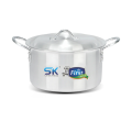 8 Pcs Magna Aluminum Casserole Set – Metal Finish – 30cm, 33cm, 36cm, 38cm with Lids. 