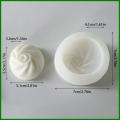 Peony Candle Mold 3D Simulated Steamed Bun Candle Molds Silicone, Diy Cute Bun Candle Molds For Candle Making Aroma Soy Wax Handmade Soap Polymer Clay Plaster Epoxy Resin, Silicone Moulds For Festival Gifts Home Decor Silicone Mold. 