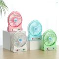 Mini Portable Fan, Handheld Desk Fan with Torch, USB Rechargeable Fan, Fast Smooth Running, 3 Speed Fan for Study Table, Home, Office, Travel, Camping, etc.. 