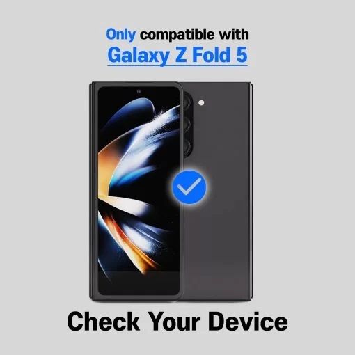 Whitestone Dome [EA Privacy] for Samsung Galaxy Z Fold 5 Privacy Screen Protector Full Coverage Glass Shield (With Easy Install Kit) – Pack of 2