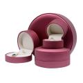 Semi-circular Jewelry box Sophisticated Brushed PU leather Pendant box Necklace box Bracelet for Storage Organization Gift Jewelry showcase Home decor. 