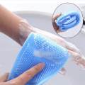 Easy  Kitchen Silicone Back Scrub Bath Shower Silicone Body Brush Silicone Bath Towel Exfoliating Body Brush Belt Wash Body Wash Silicone Body Scrubber Belt. 