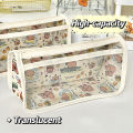 Clear Hello Kitty Pencil Case Sanrio Pochacco Pen Bag Capybara Cosmetic Bag STARLITE. 