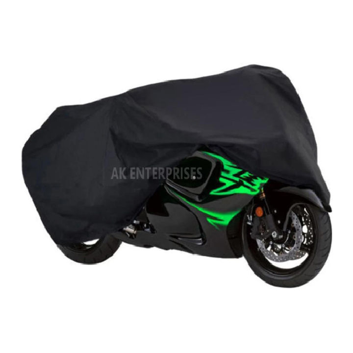 AKE - Heavy Bike Anti Scratch Motorcycle Top Cover - Oxford PVC Coated Waterproof in Multiple Sizes 7Ft, 8Ft, 9Ft, 10Ft