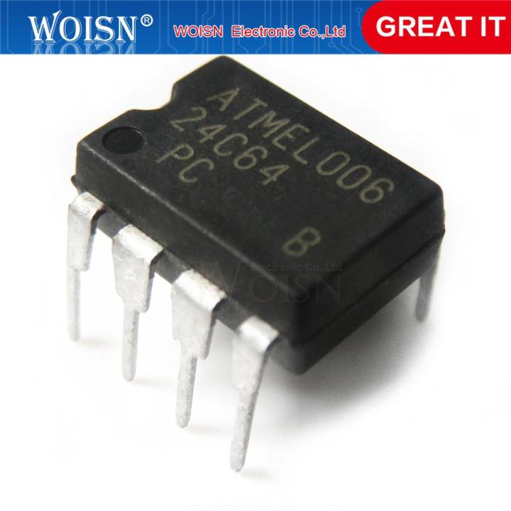 10pcs/lot New AT24C64N AT24C64AN 24C64 24C64AN AT24C64 DIP-8 EEPROM memory IC In Stock